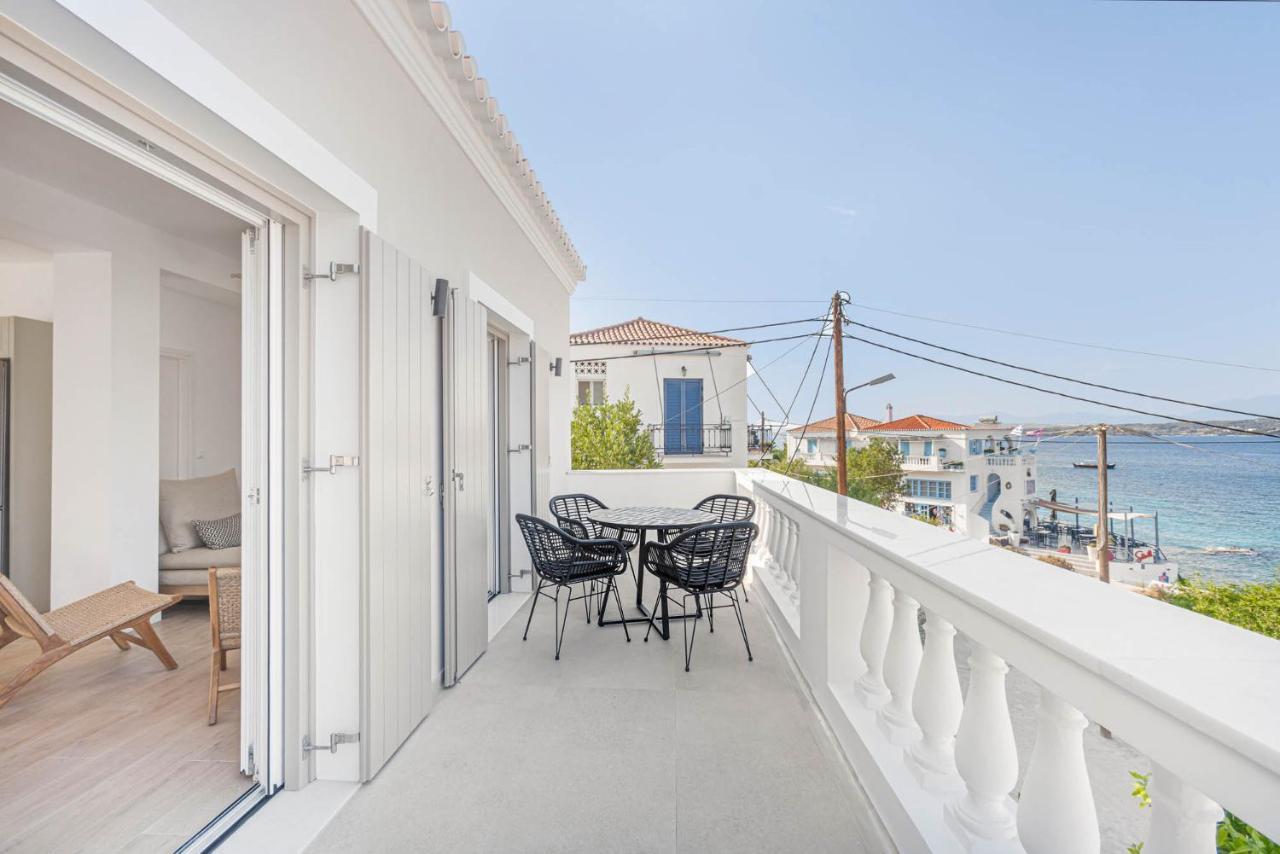 Pearl House - Luxurious New Beach Villa In Spetses Stunning View Ligoneri Eksteriør bilde