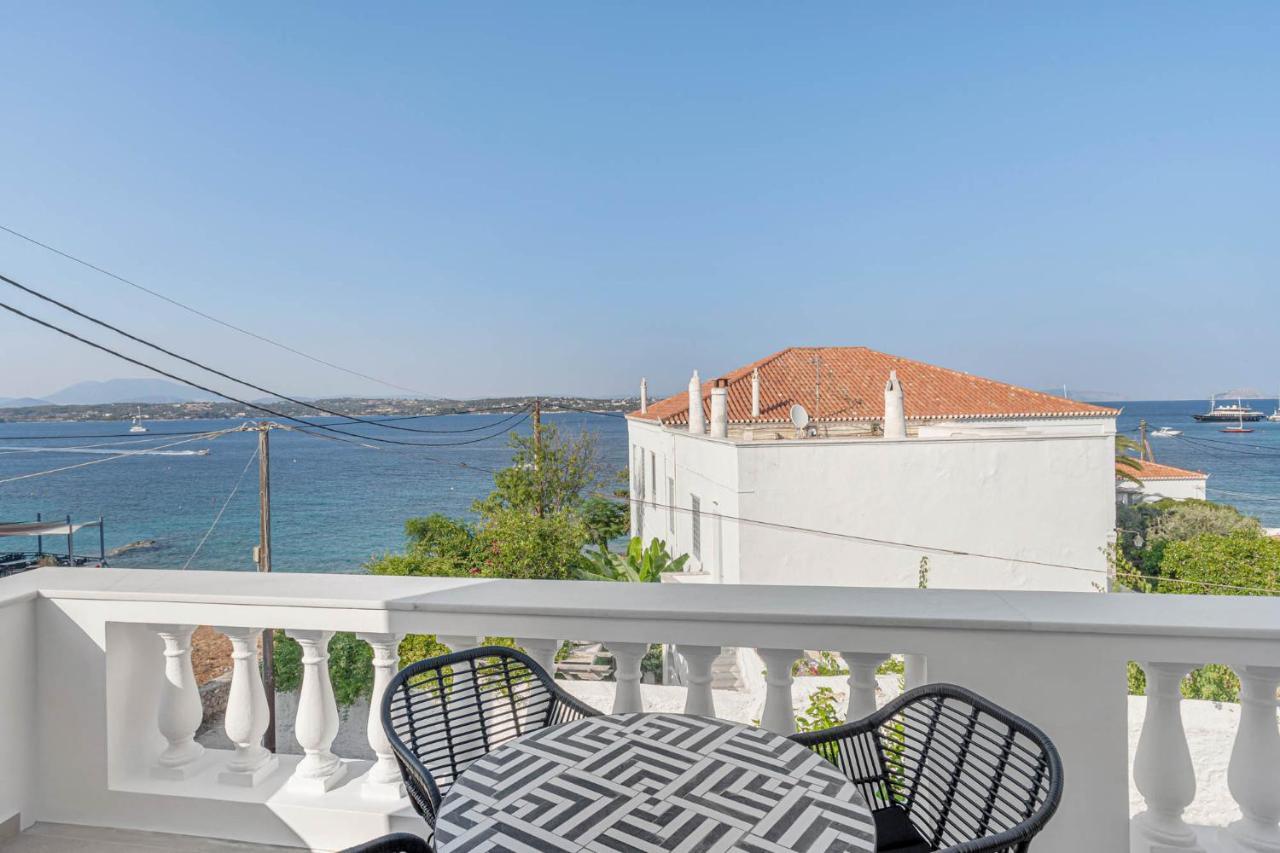 Pearl House - Luxurious New Beach Villa In Spetses Stunning View Ligoneri Eksteriør bilde