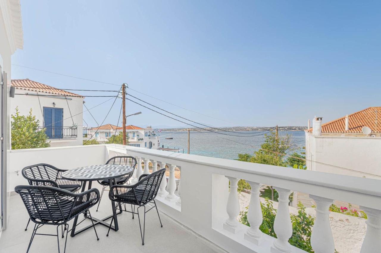 Pearl House - Luxurious New Beach Villa In Spetses Stunning View Ligoneri Eksteriør bilde