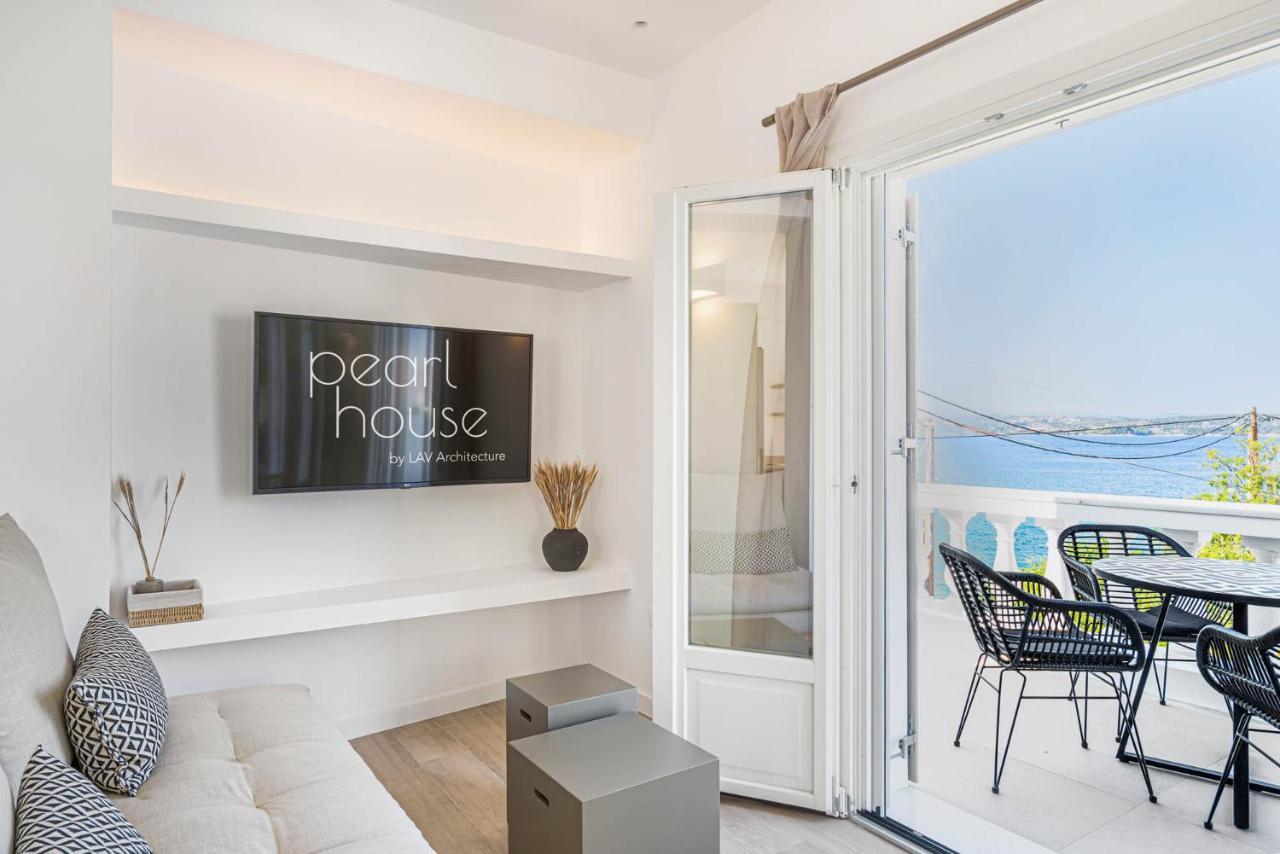 Pearl House - Luxurious New Beach Villa In Spetses Stunning View Ligoneri Eksteriør bilde